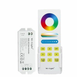 Kontroler LED RGB RF 15A 180W 12VDC/24VDC odbiornik + pilot dotykowy biały 2,4ghz Wireless fut043a