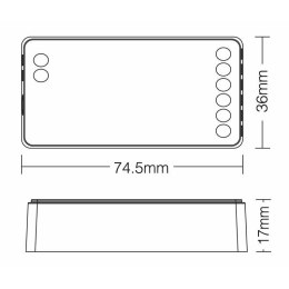 Kontroler LED Strefowy RGBW 12A 144W 12V RF 2,4GHz MI-Light_2