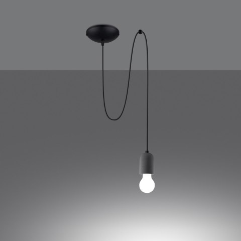 Lampa wisząca NESO LONG 1xE27 beton-czarna_2 Lampa wisząca NESO LONG 1xE27 beton-czarna_2