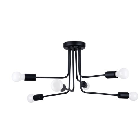Lampa sufitowa NORAH 6xE27 czarna Lampa sufitowa NORAH 6xE27 czarna