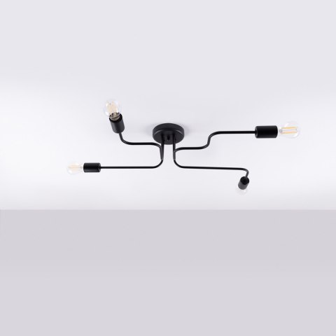 Lampa sufitowa natynkowa HECTOR 4xE27 czarna_1 Lampa sufitowa natynkowa HECTOR 4xE27 czarna_1