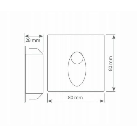 Oprawa schodowa LED STEPI Mosiądz 1,2W 12VDC 3000K Oprawa schodowa LED STEPI Mosiądz 1,2W 12VDC 3000K
