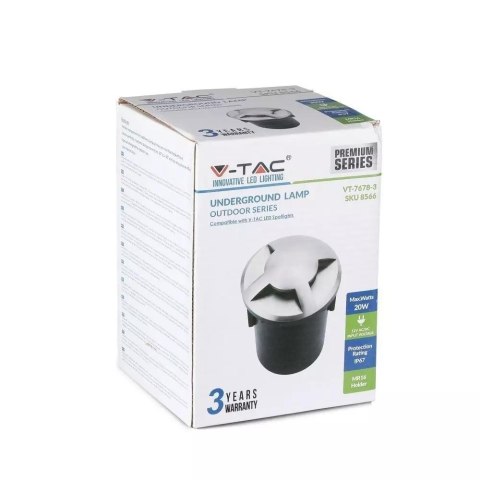 Oprawa Gruntowa Ogrodowa Najazdowa V-TAC IP67 MR16/GU5.3 12V 3-stronna VT-7978-3 3 Lata Gwarancji Oprawa Gruntowa Ogrodowa Najazdowa V-TAC IP67 MR16/GU5.3 12V 3-stronna VT-7978-3 3 Lata Gwarancji