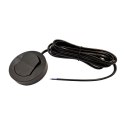 Włącznik meblowy czarny nawierzchniowy fi65 230V 2,5A z kablem Włącznik meblowy czarny nawierzchniowy fi65 230V 2,5A z kablem