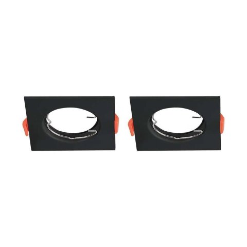 Oczko V-TAC GU10 Wpuszczane Kwadrat Czarne (Opak. 2 szt) VT-930 3 Lata Gwarancji Oczko V-TAC GU10 Wpuszczane Kwadrat Czarne (Opak. 2 szt) VT-930 3 Lata Gwarancji